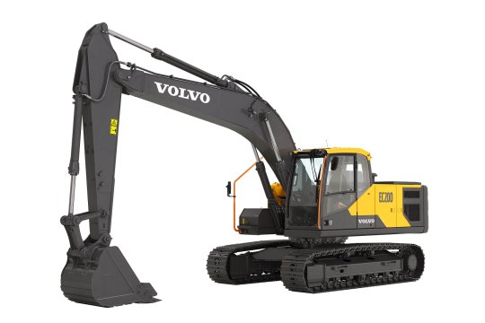 VOLVO EC200E - Volvo ec200 linksvoor 1 - Volvo EC200E