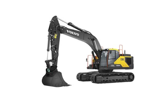 VOLVO EC300E hybrid - Volvo ec300 hybrid linksvoor 1 - Volvo EC300E hybrid