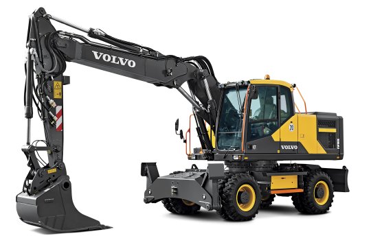 VOLVO EW180E - Volvo ew180e linksvoor 1 - Volvo EW180E