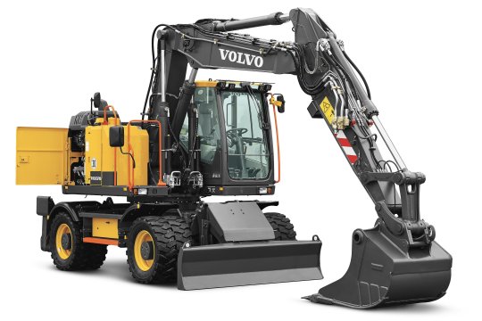 VOLVO EWR170E - Volvo ewr170e rechtsvoor kap open - Volvo EWR170E